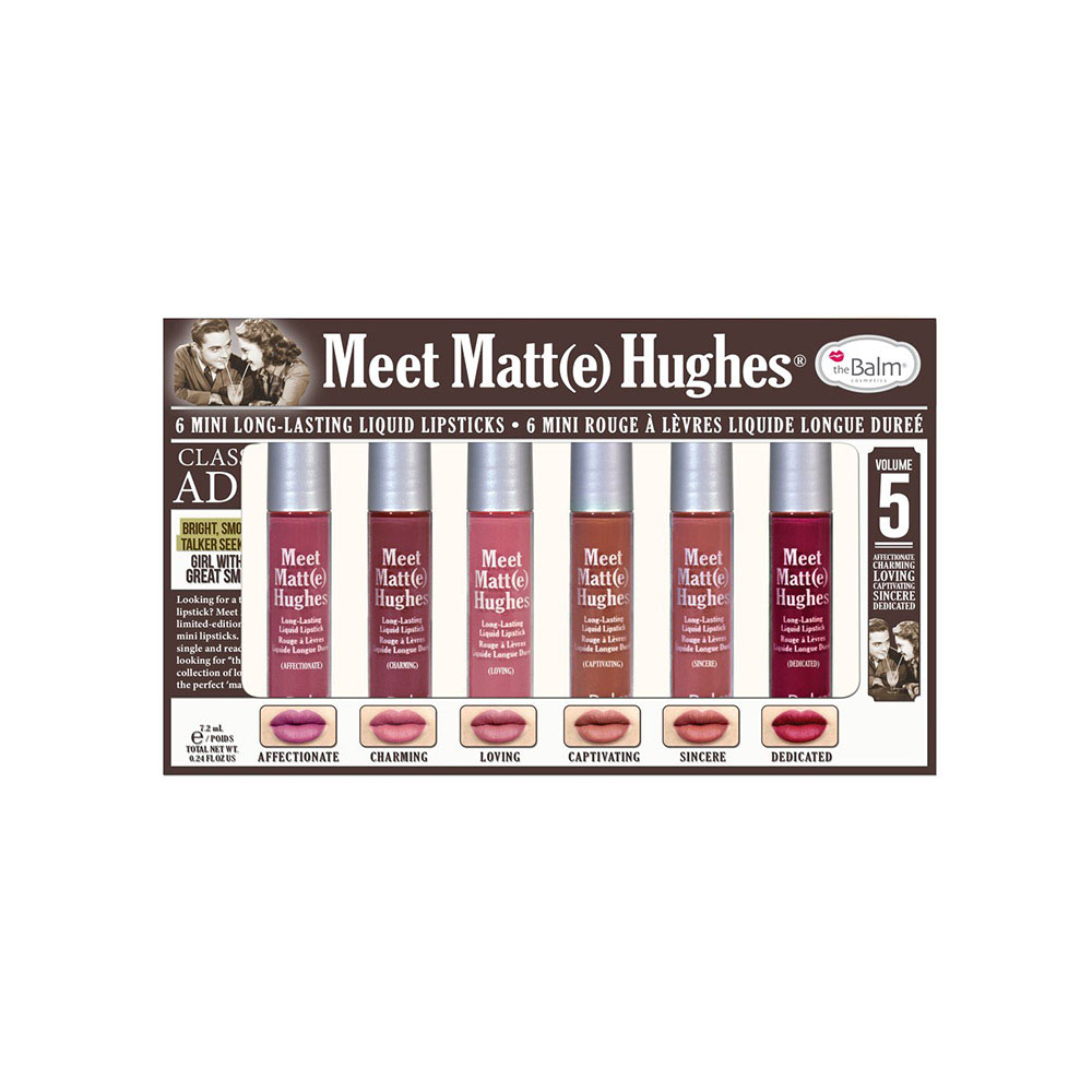 The Balm Meet Matte Hughes 6 Mini Long Liquid Lasting Lipstick Vol.5