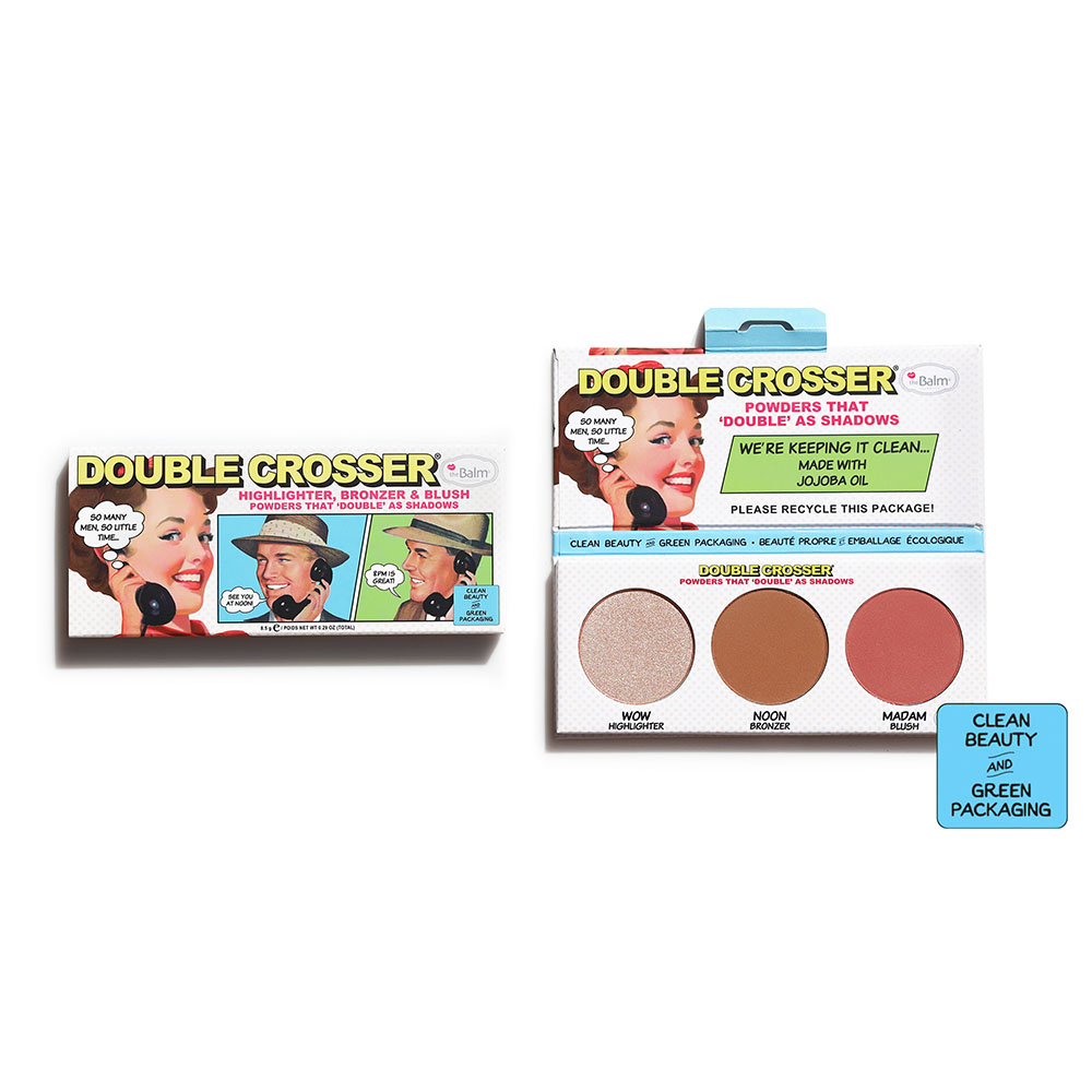 The Balm Double Crosser Highlighter, Bronzer & Blush Palette