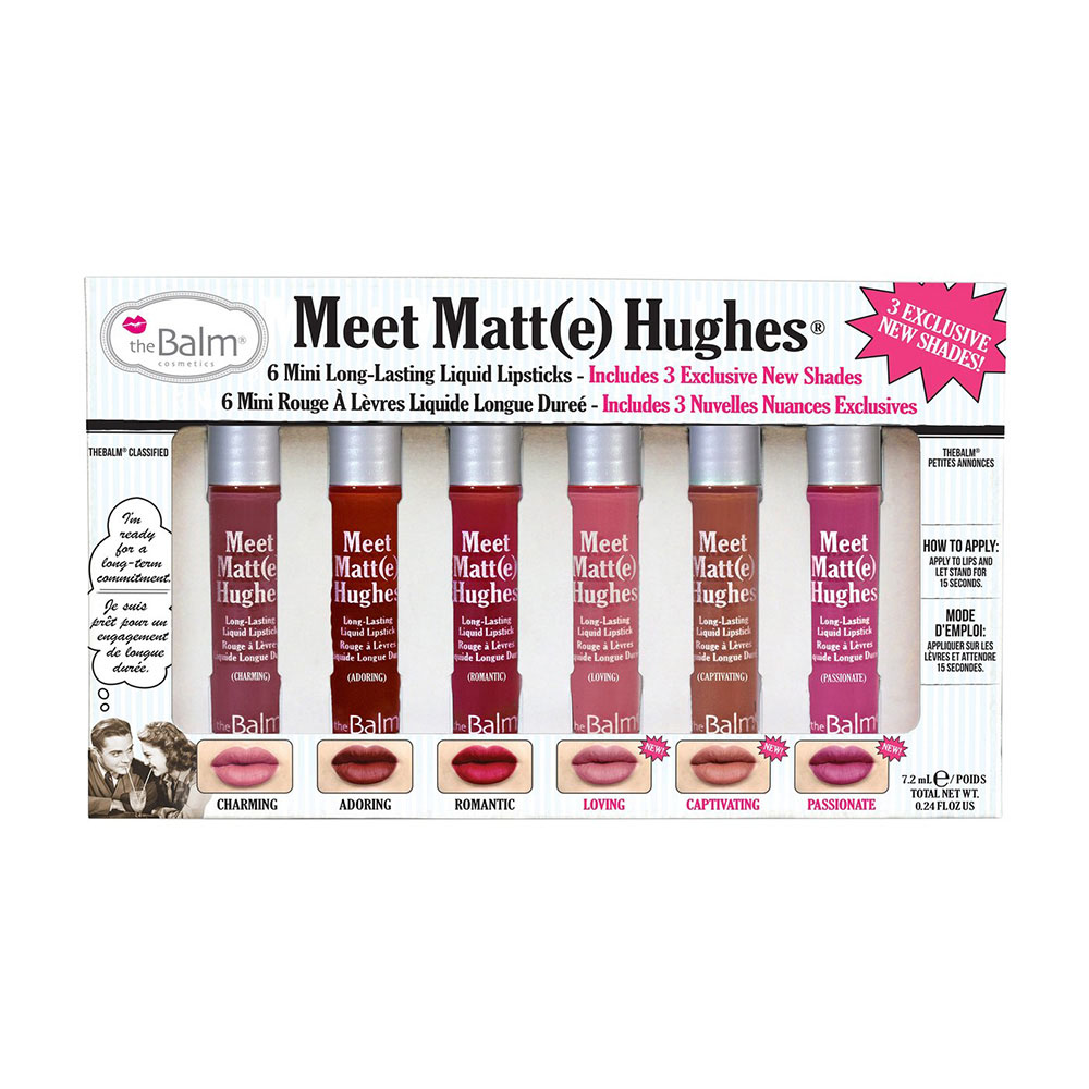 The Balm Meet Matte Hughes 6 Mini Long Liquid Lasting Lipstick