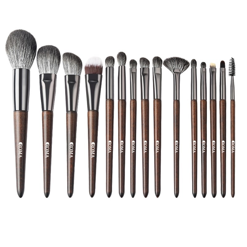 Makeup Brush Wood Brown