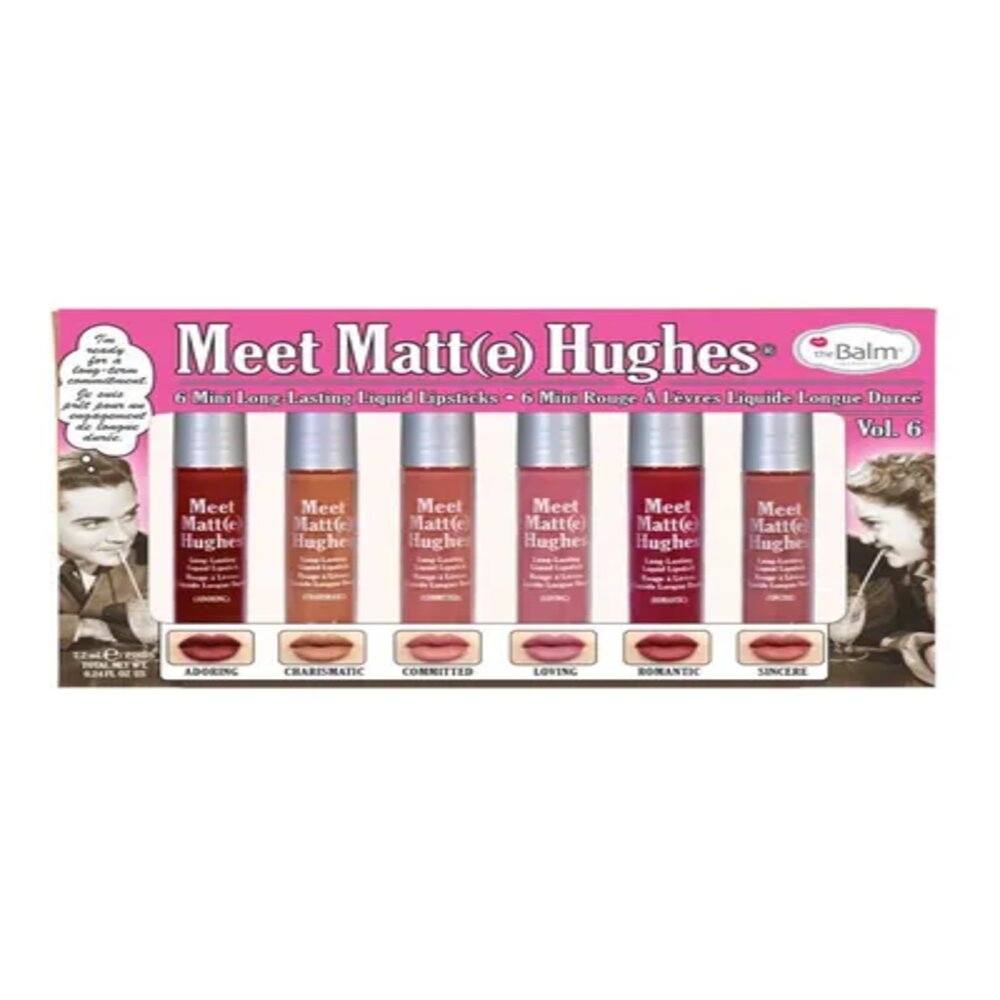 The Balm Meet Matte Hughes 6 Mini Long Liquid Lasting Lipstick Vol.6