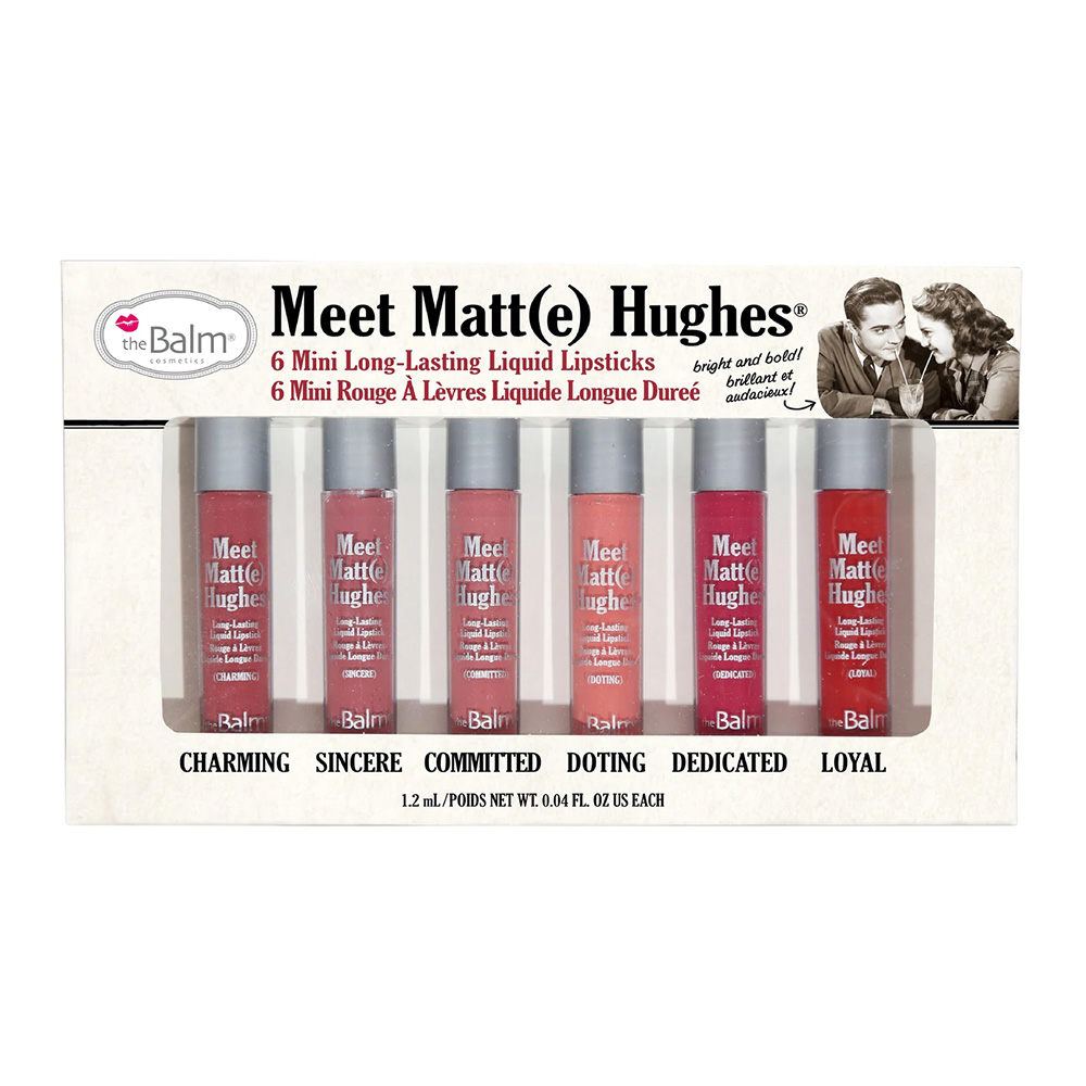 The Balm Meet Matte Hughes 6 Mini Long Lasting Lipstick VOL. 1