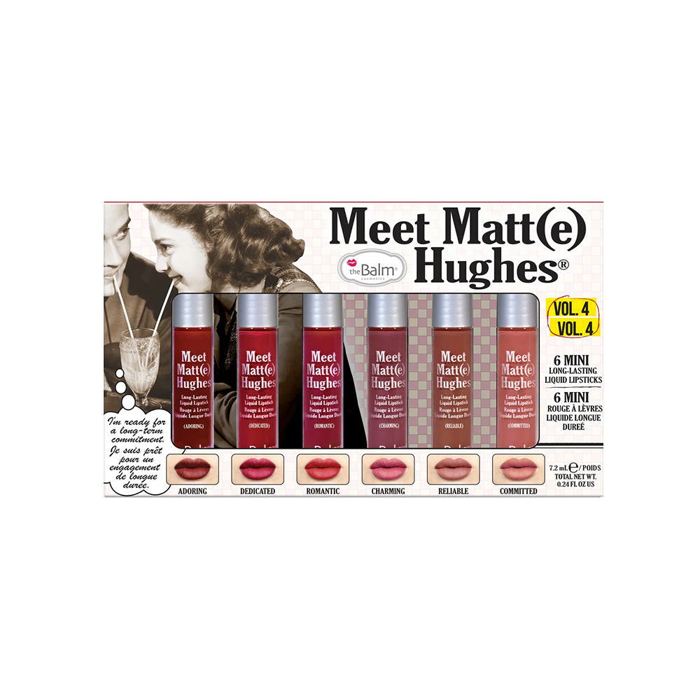 The Balm Meet Matte Hughes 6 Mini Long Liquid Lasting Lipstick Vol.4